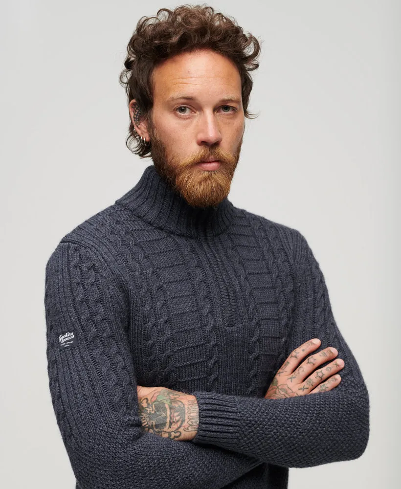 Vintage Jacob Henley Jumper | Indigo