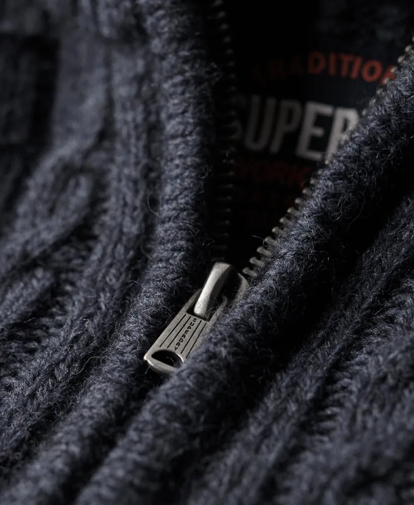 Vintage Jacob Henley Jumper | Indigo