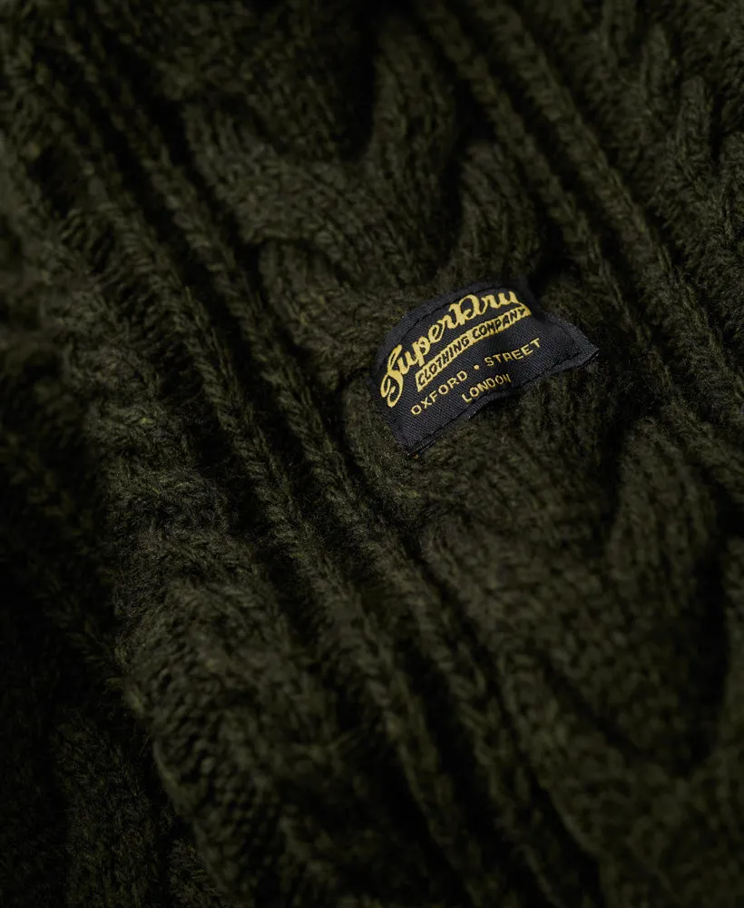 Vintage Jacob Henley Jumper | Surplus Goods Olive