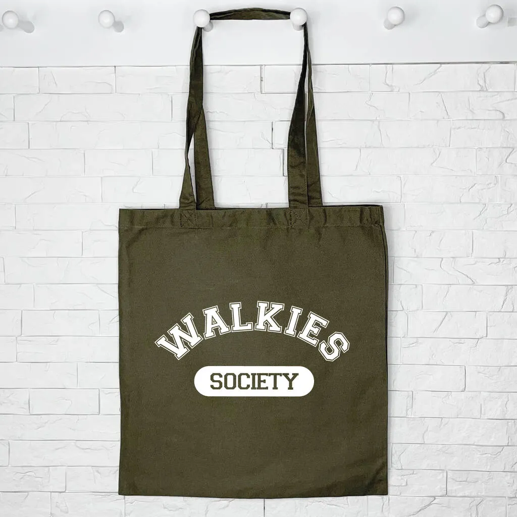 Walkies Society Dog Lover Tote Bag