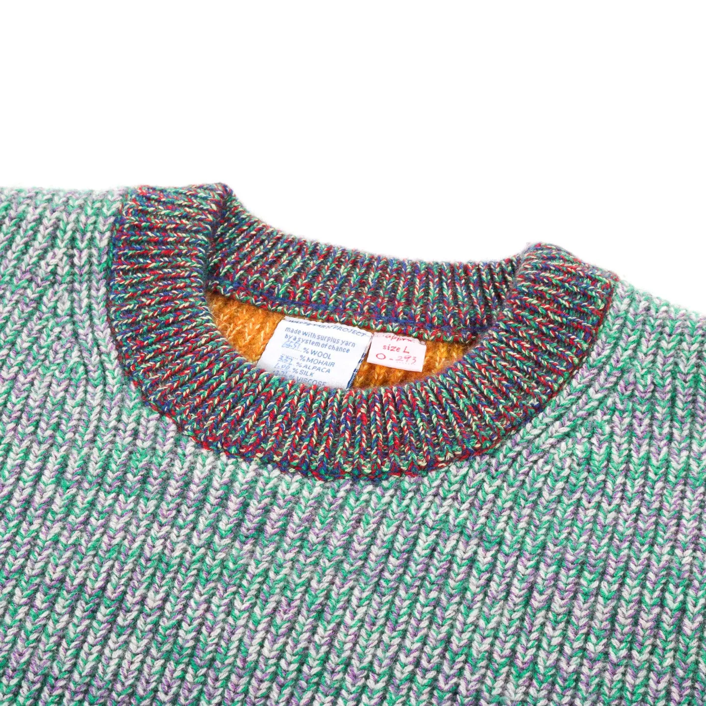 WASTE YARN PROJECT ODD SWEATER - L (B)