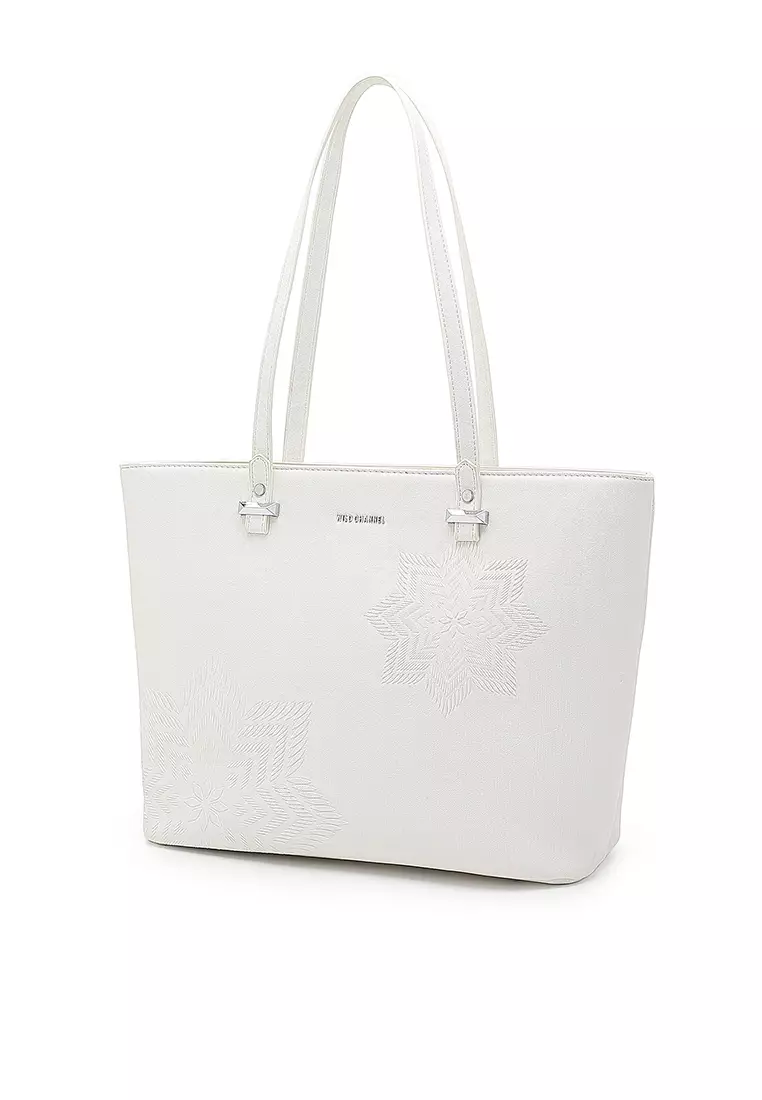 Wild Channel Women's Tote Bag - White