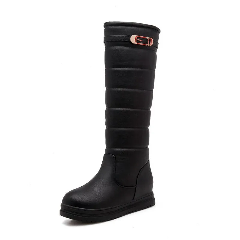 Women's Fashion Classic Winter Warm Thick Sole Knee High Slim Boots