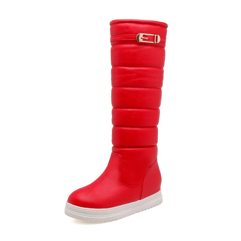 Women's Fashion Classic Winter Warm Thick Sole Knee High Slim Boots