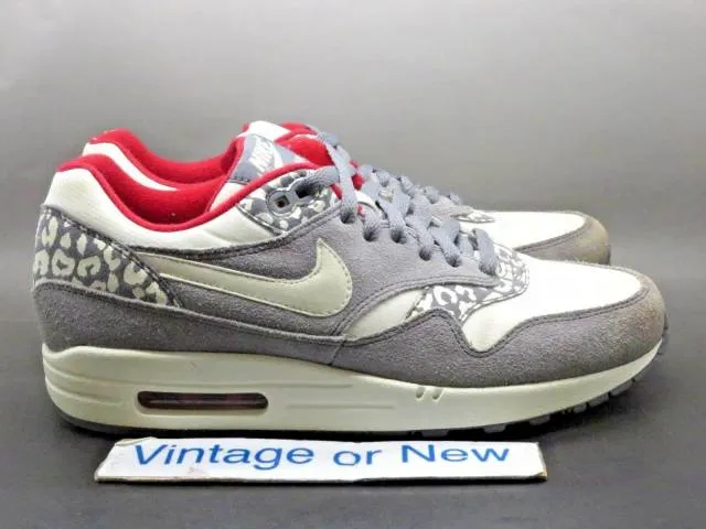 Women's nike air max 1 leopard pack 2012 running shoes 319986-099 sz 10