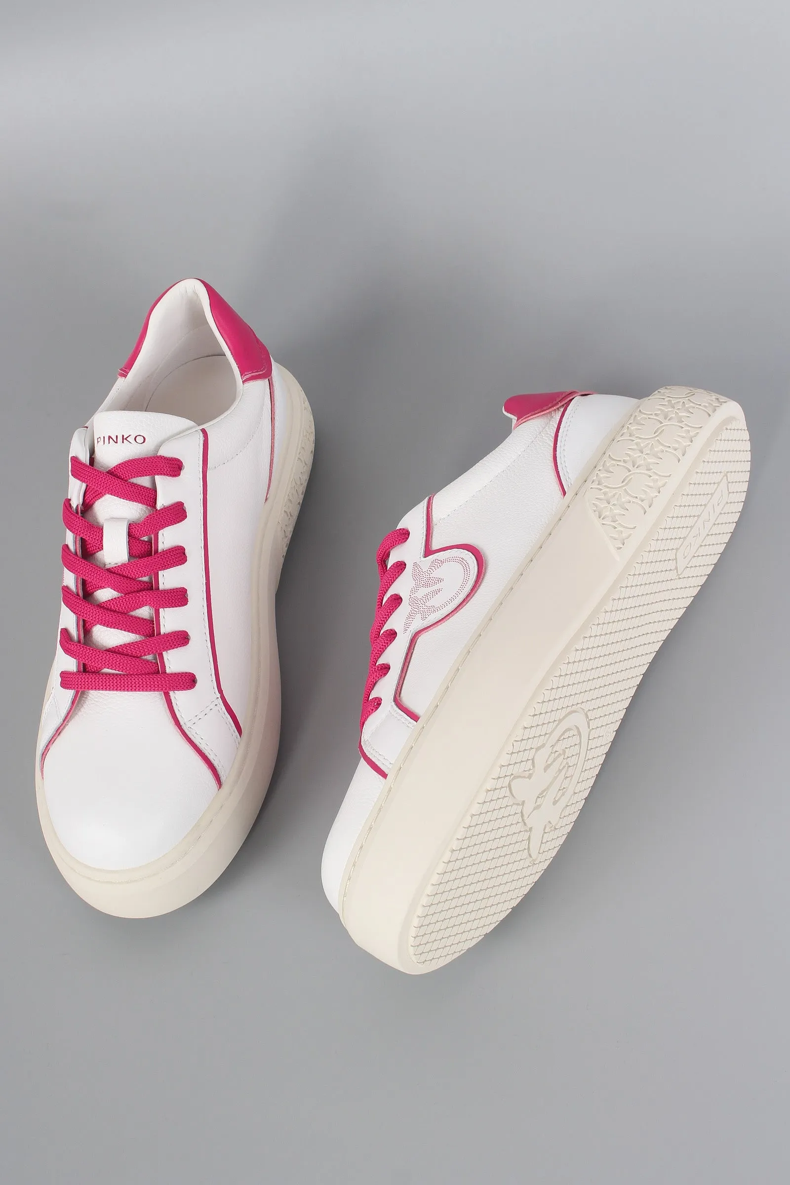 Yoko 01 Sneaker Leather White/pink