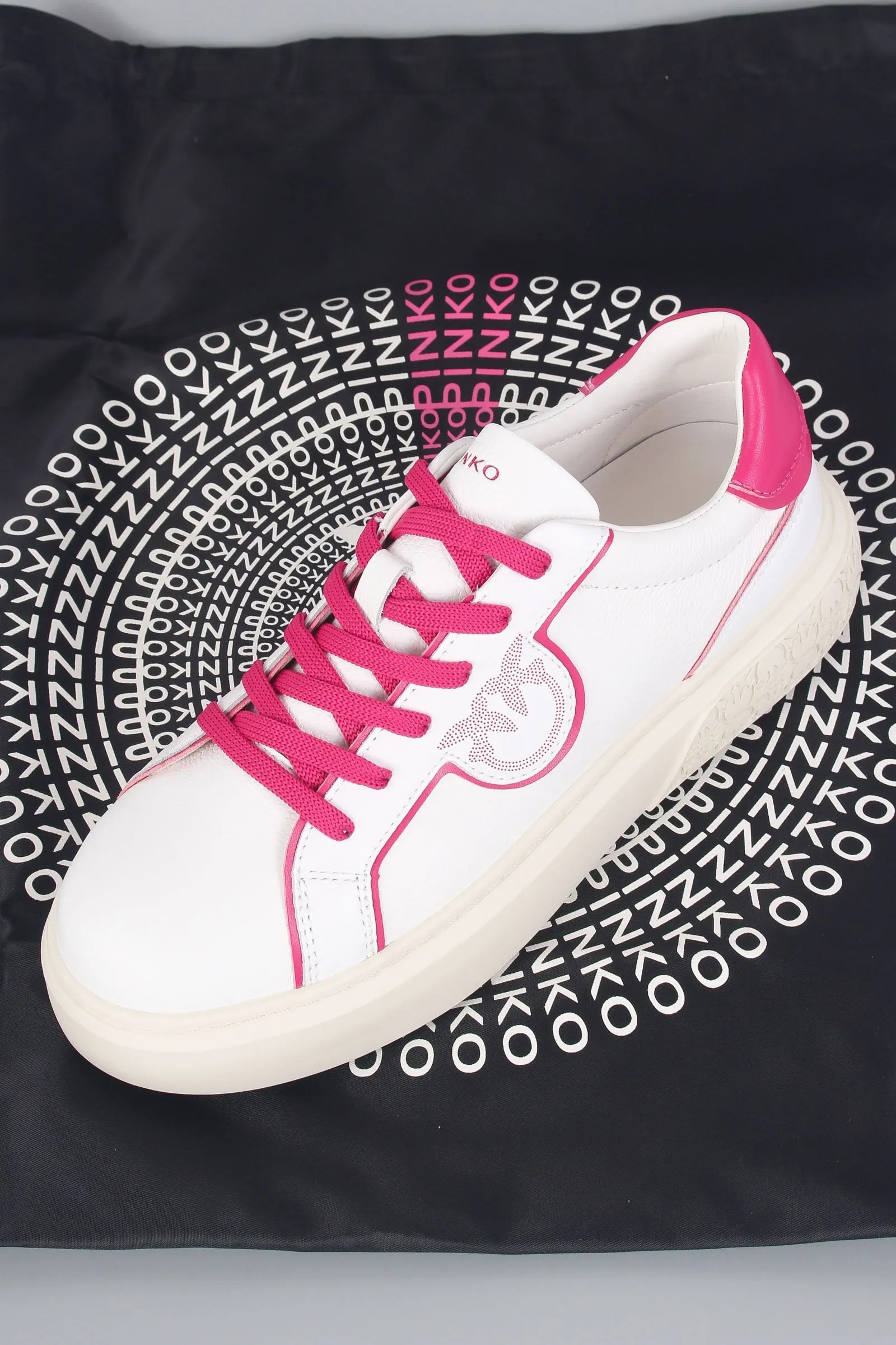 Yoko 01 Sneaker Leather White/pink