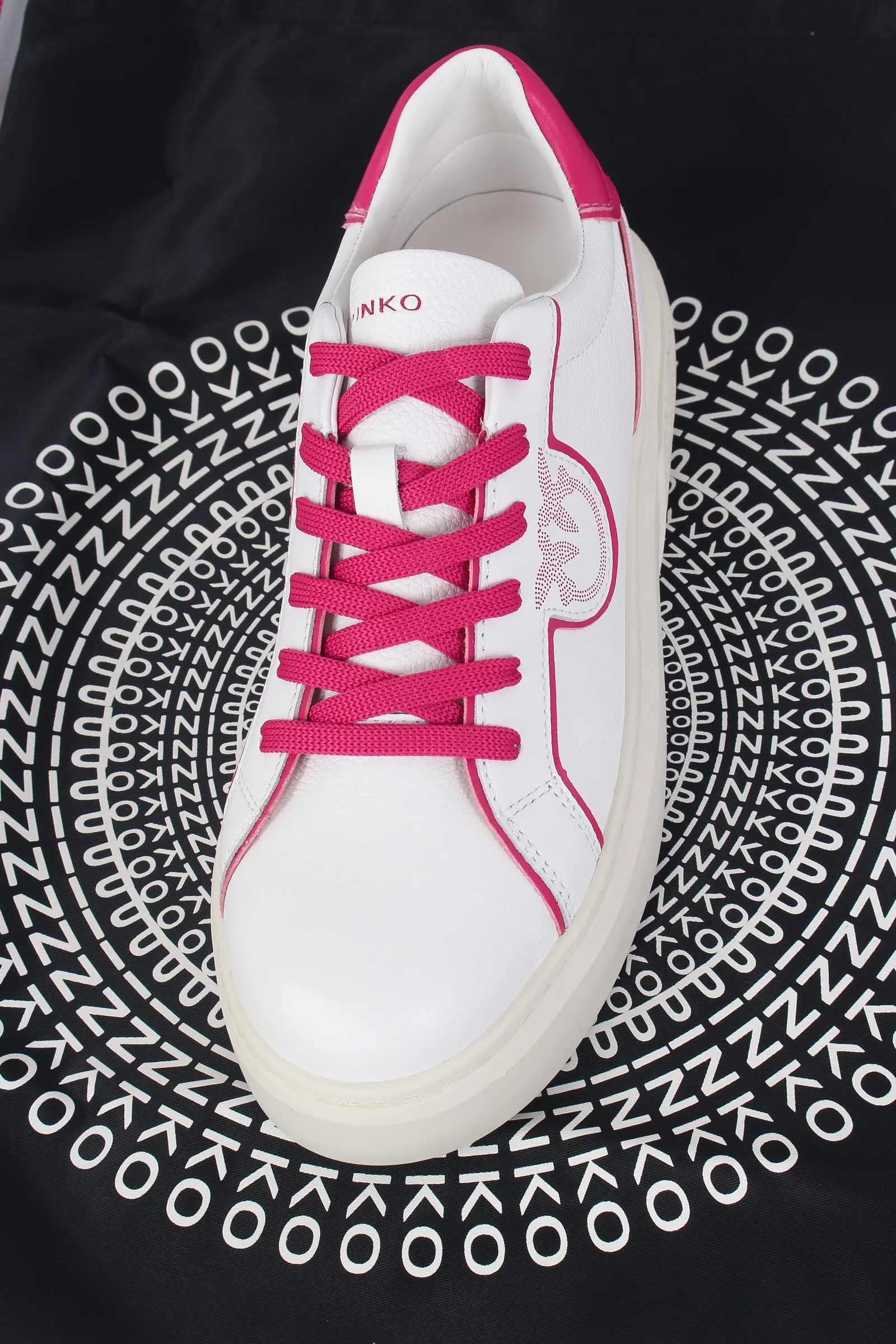 Yoko 01 Sneaker Leather White/pink