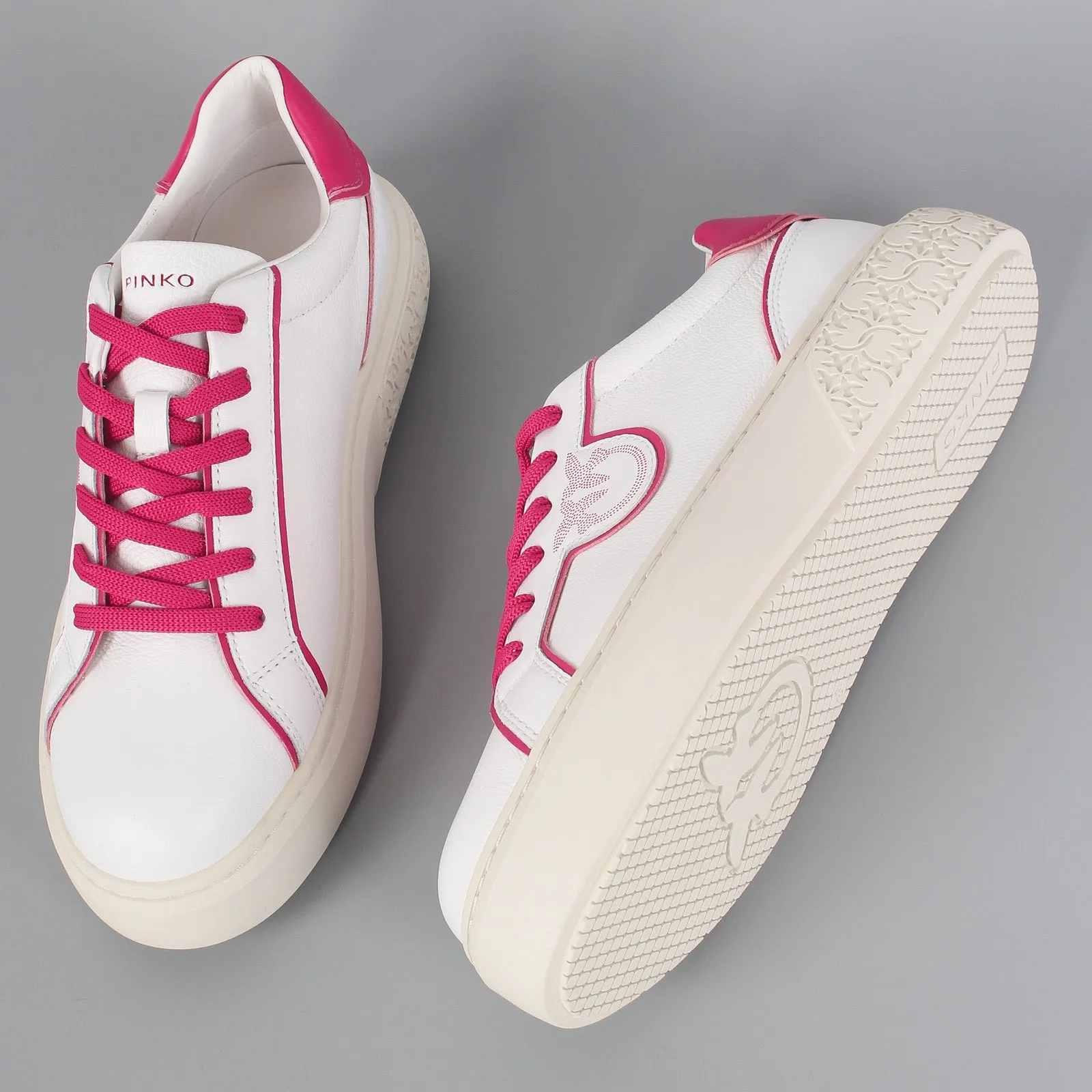 Yoko 01 Sneaker Leather White/pink