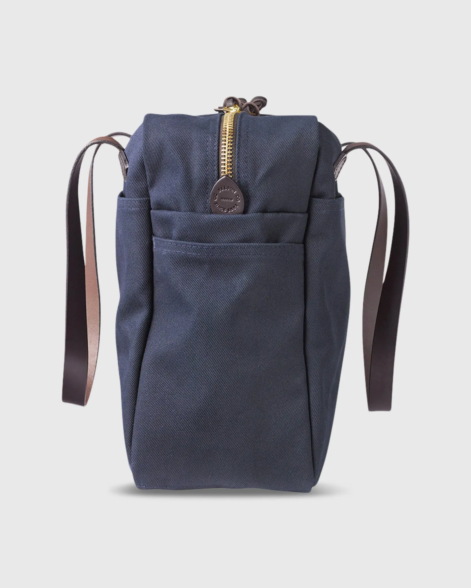 Zip-Top Tote Bag in Navy